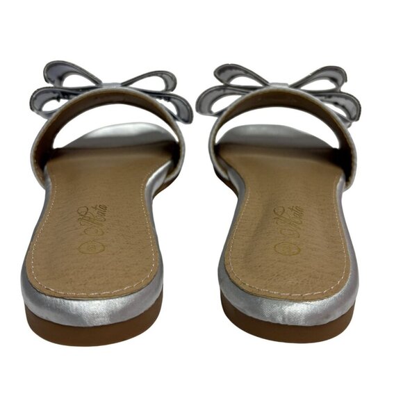 MATA SHOES / Welcome / Silver / Embellished Slide /  Sandals / Size 9 - Picture 3 of 7